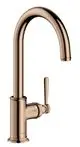 AXOR-HG-AXOR-Montreux-Einhebel-Kuechenmischer-260-mit-Schwenkauslauf-Polished-Red-Gold-16580300 gallery number 1